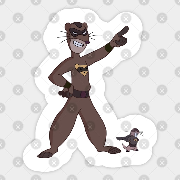 The Fearless Ferret - Ron Stoppable Sticker by MAKAE